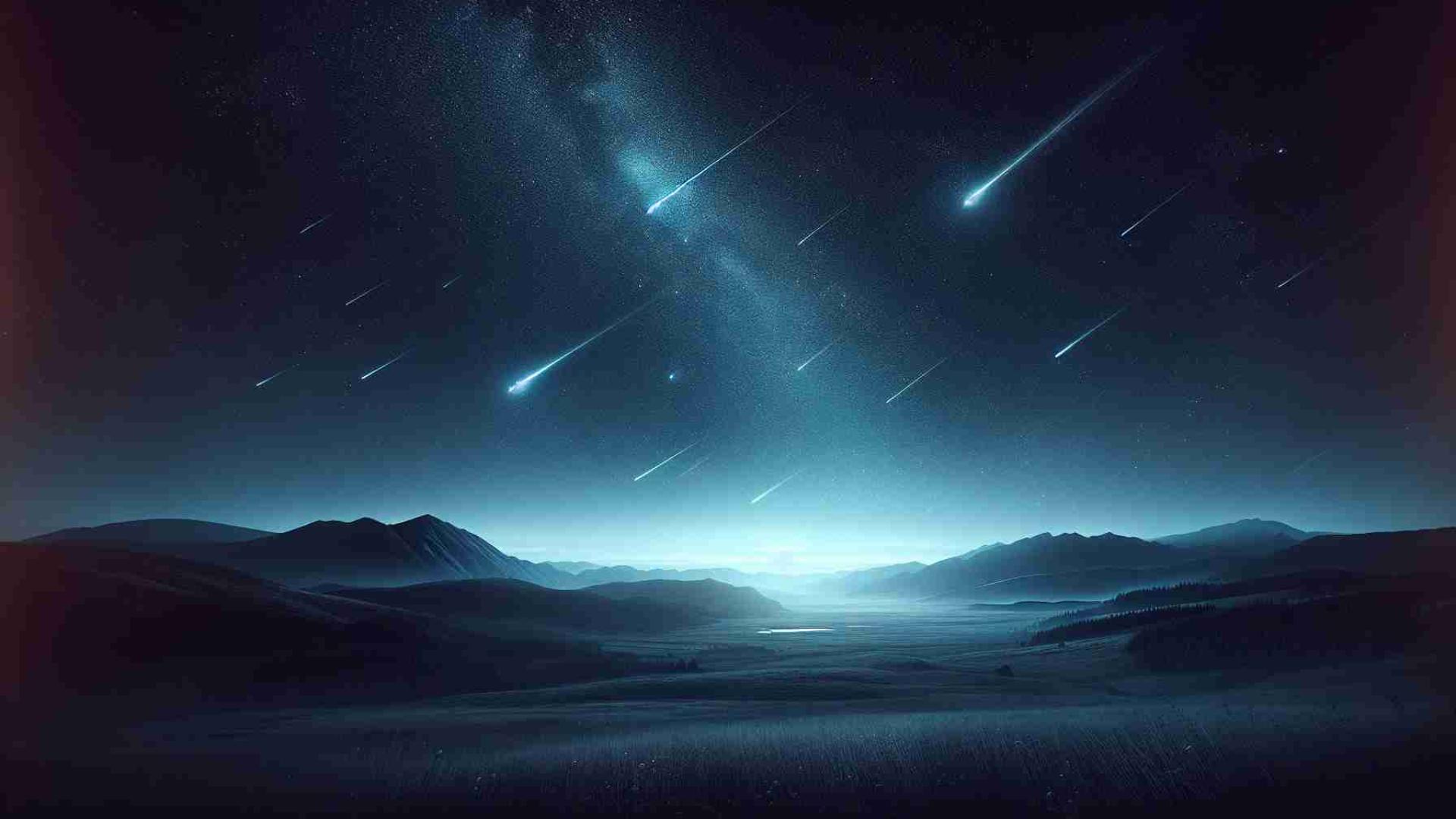 Splendor of Comets Streaking Across the Sky