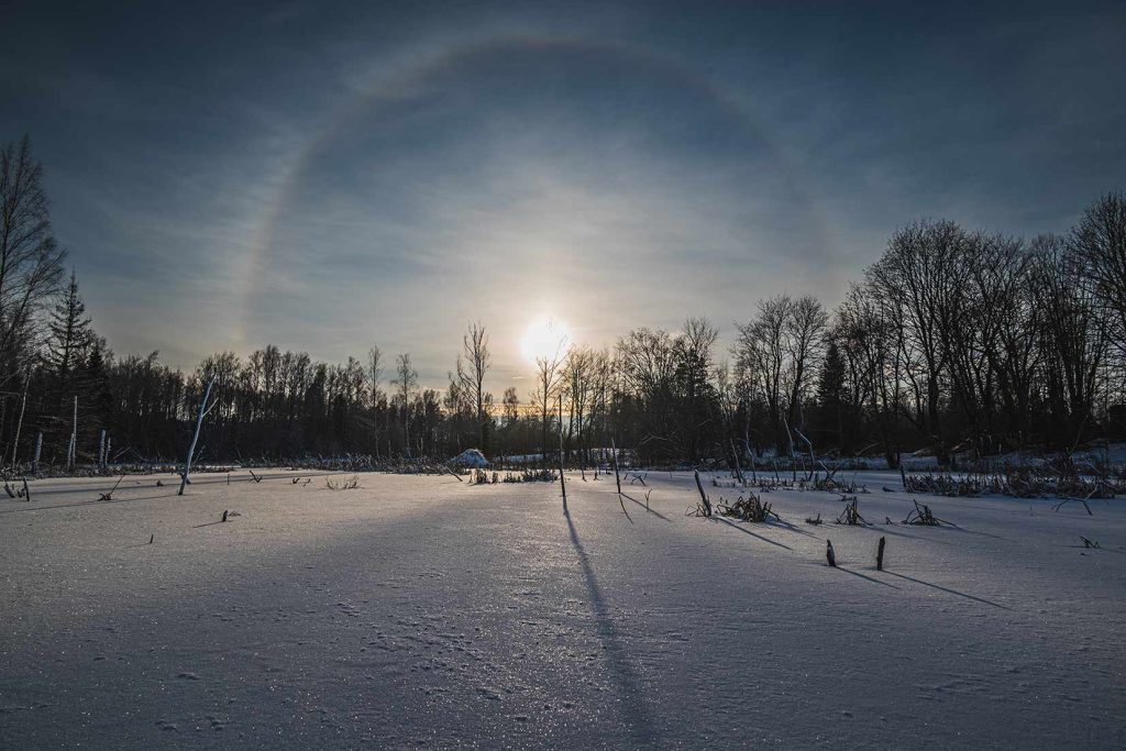 is it rare to see halo around sun