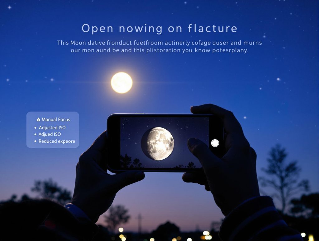 Photograph the Night Sky Like a Pro adjusting phone