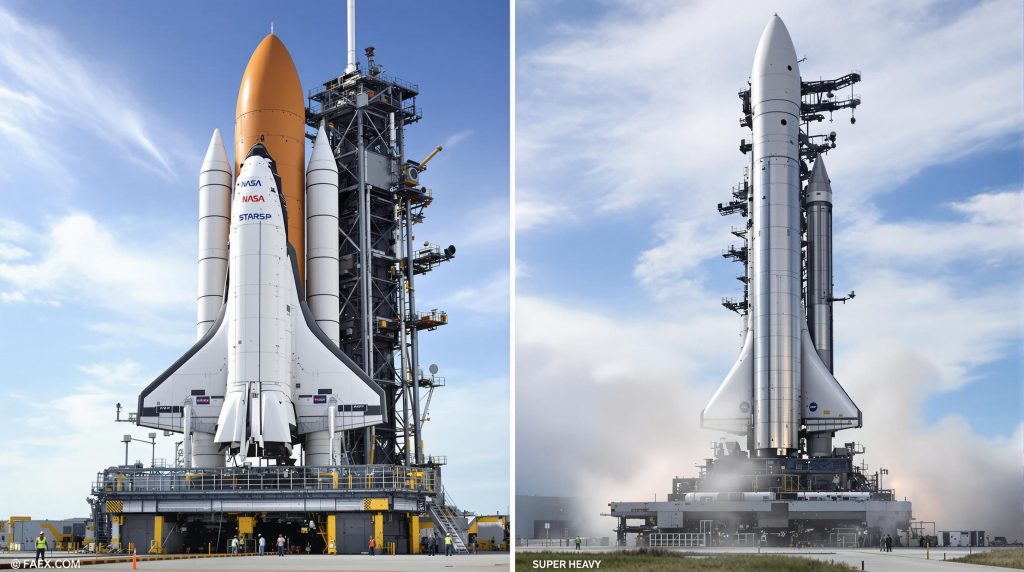 Space Shuttle vs Starship