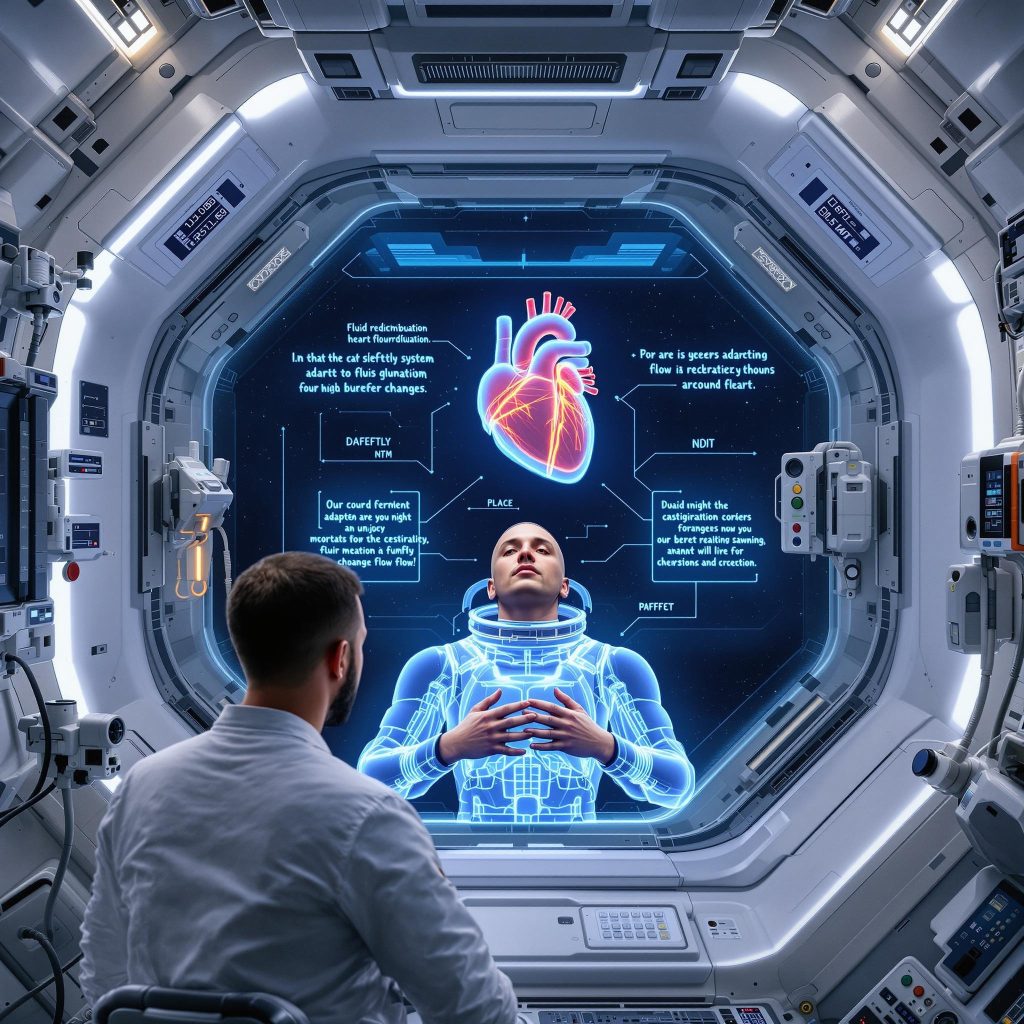 human body in space