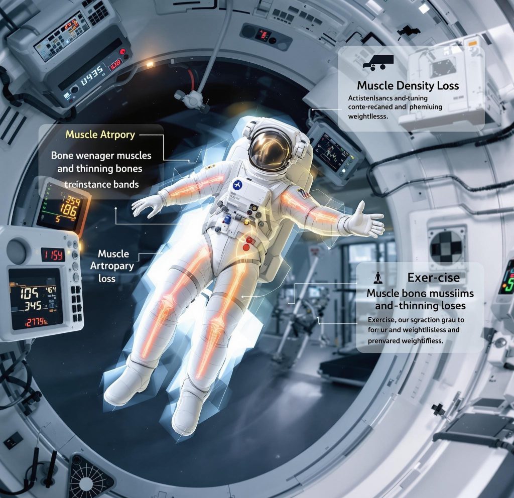 human body in space